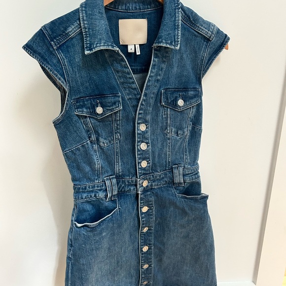 Paige Jaxsyn Denim Button-Down Dress - Picture 2 of 3